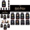 Stylish Harry Potter Print Canvas Backpack With Hidden Zipper Pockets