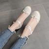 Korean Style 2025 Women's Wedge Heel Espadrille Sandals - Comfortable, Casual, Pointed Toe, Buckle Design