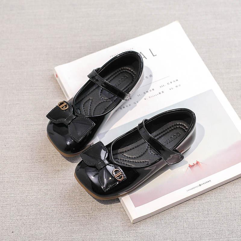 Children's Princess Shoes Soft Sole Autumn and Winter Children's Small Leather Shoes Baby Internet Celebrity Performance Single Shoes