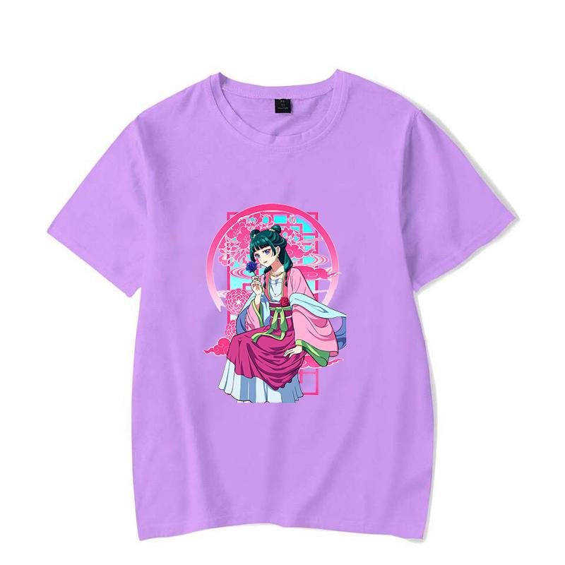 Hot Anime The Apothecary Diaries Maomao Print T-shirt Cool Summer Casual Loose T Shirt Women Men Harajuku Short Sleeve Tops