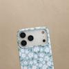 Apple iPhone 17 Pro Max/16 Pro Blue Magnetic Film Case White Floral Design Hearts Girl