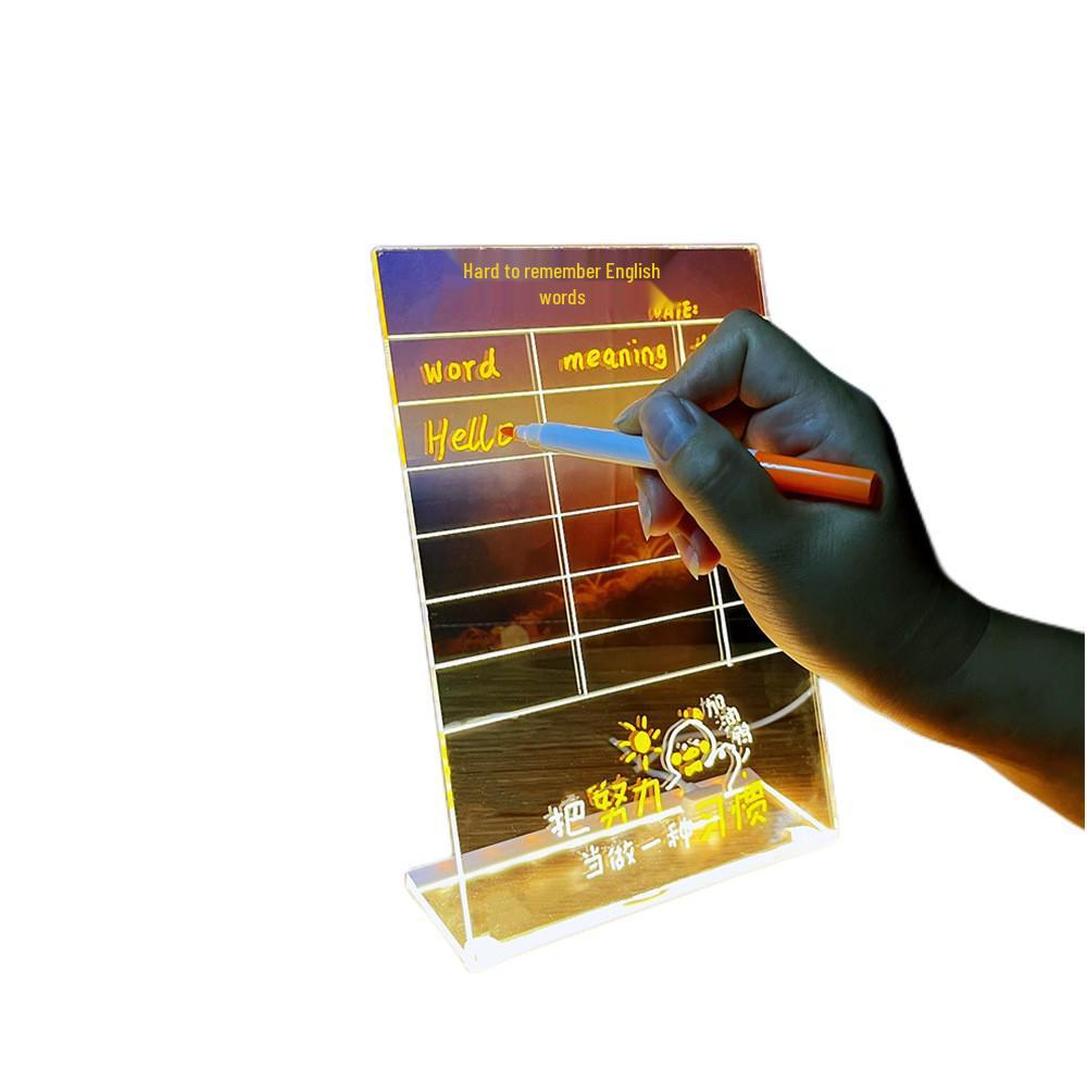 DIY Löschbare Magnetische LED Acryl Nachrichtentafel Nachtlicht
