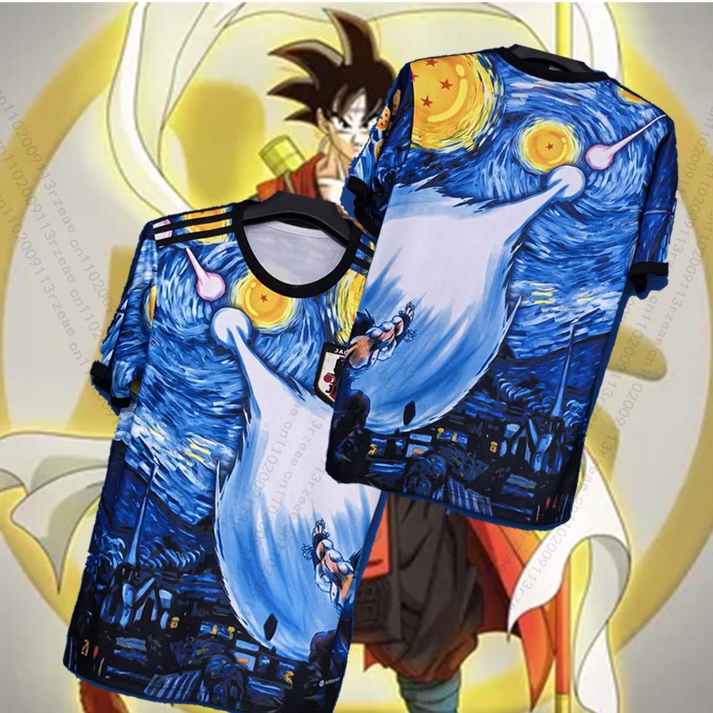 Japan Anime Monkey D Luffy One Piece Fußballtrikot Herren Cosplay Druck T-Shirt Sonderedition Kds Atmungsaktives Sporttrikot