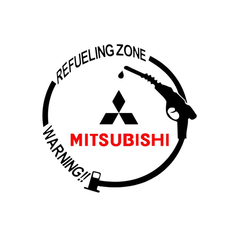 1 Stück Auto-Kraftstofftankdeckel-Aufkleber Vinyl Mode-Dekor-Aufkleber für Mitsubishi ASX Lancer Pajero Outlander L200 Lancer EX Pajero