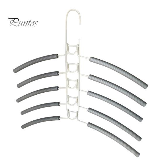 

Вешалка для одежды Многослойная противоскользящая конструкция 5-в-1 Компактный органайзер для гардероба для рубашек, платьев, свитеров абрикосовый