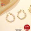 Chic Frosted Texture Colorful Chunky Hoop Earrings: Versatile Fashion Statement