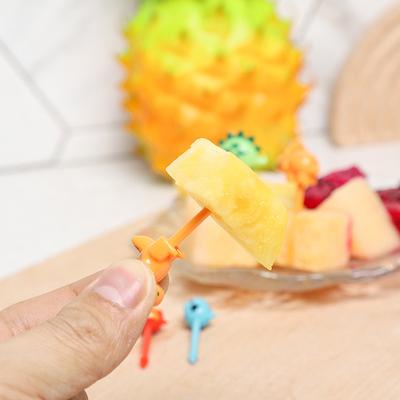Kreskówkowe owoce widelec wykałaczki słodkie zwierzę wybór żywności mini lunch box dekoracja dziecięca żywność suplement narzędzie