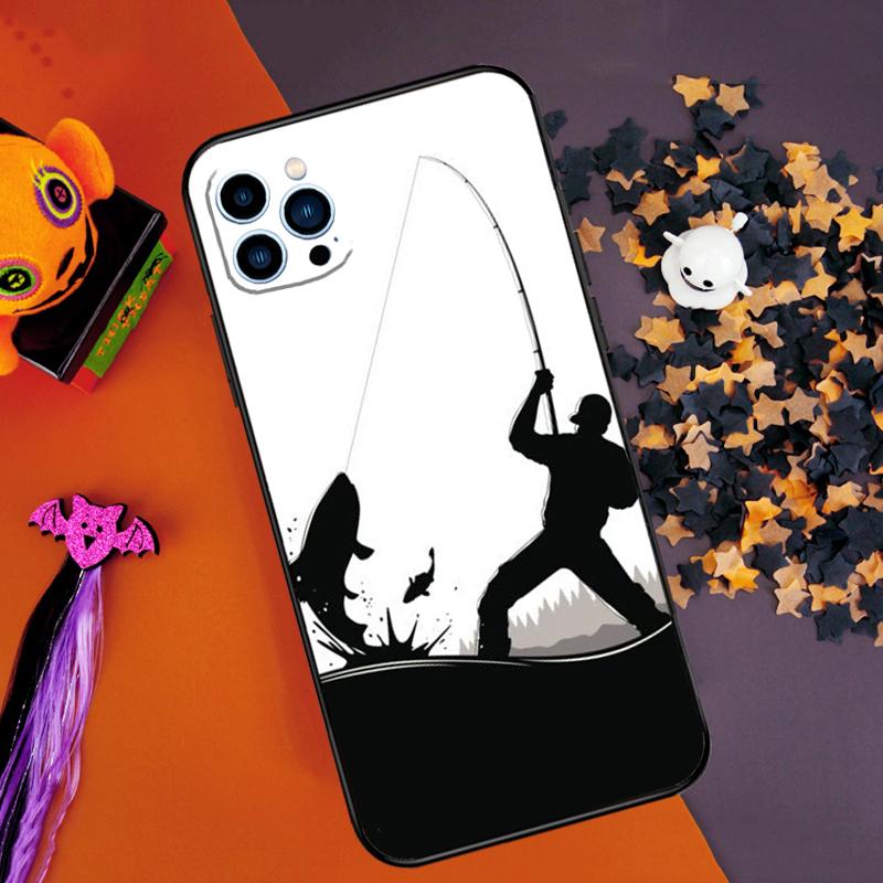 Fishing Fisherman Bumper Case For iPhone 16 15 14 Pro Max 11 12 13 Pro Max Mini XR 15 16 Plus 16e Phone Cover