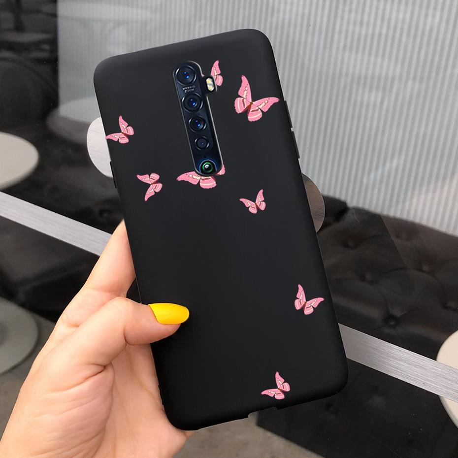 Cute Printed Phone Case For OPPO Reno2 Case Liquid Silicone Soft TPU Back Cover For Oppo Reno2 F / Z Reno 2 2F 2Z Cases Bumper