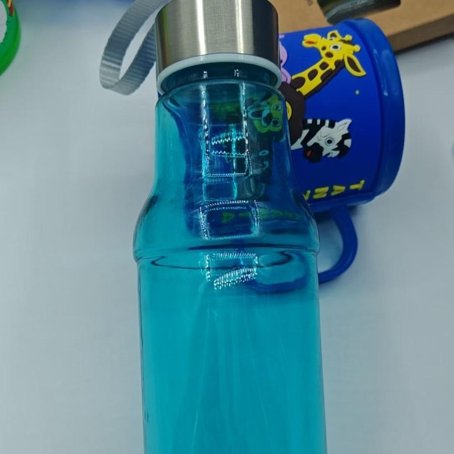 Water bottle summer sports water cup children's water cup plastic portable cup student outdoor men's and women's fitness cup