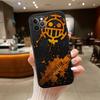 One Piece Law New High-End Shell Phone Case for iPhone 16 15 14 13 12 Pro Max Plus Mini