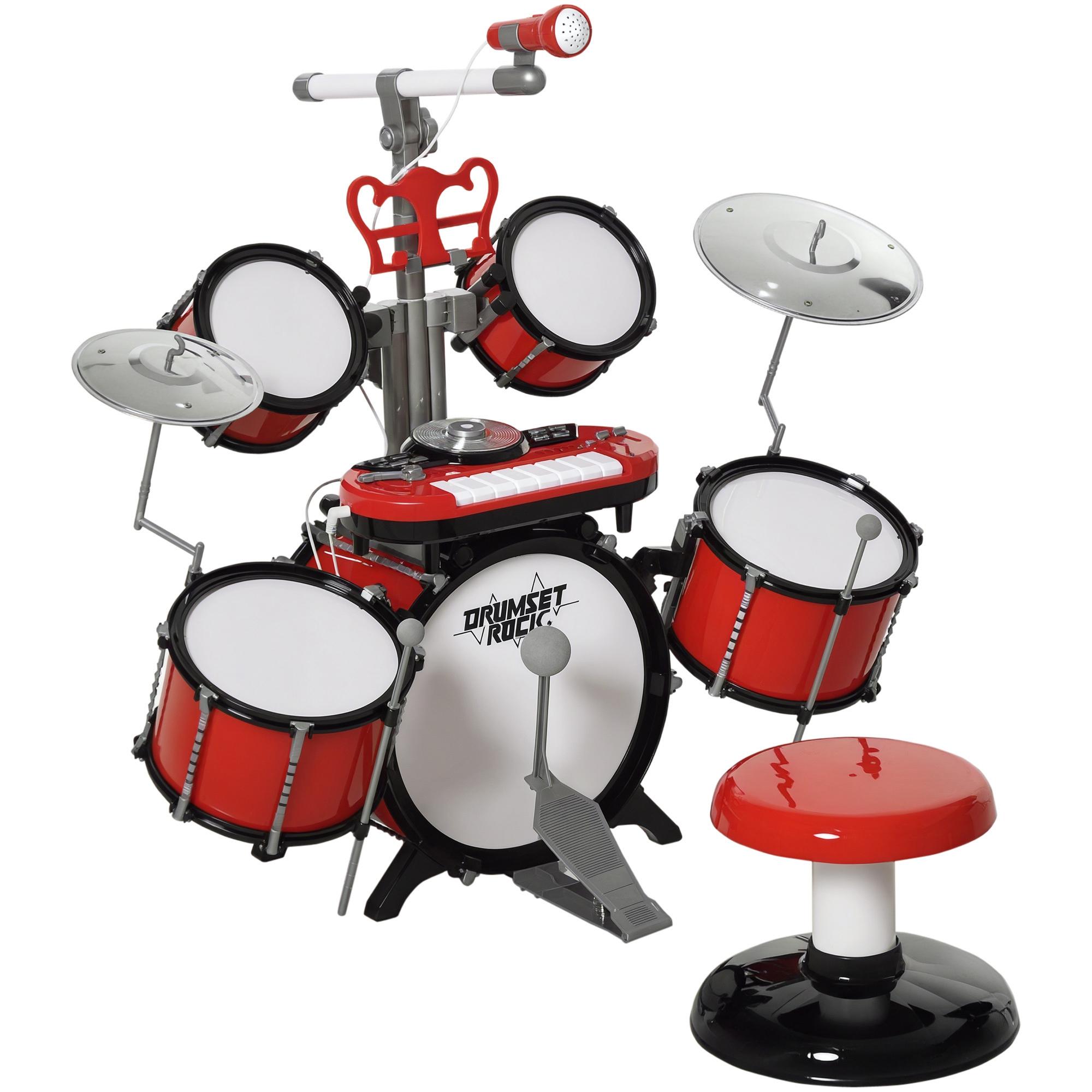 Kids Drum Set with Stool, Jazz