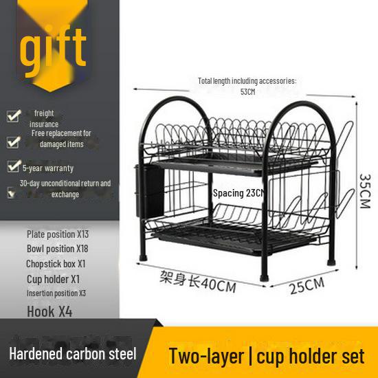 Kitchen Dish and Chopstick Storage Rack