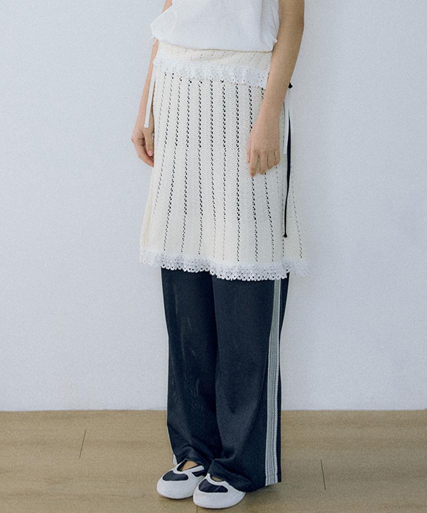 Hocus Pocus Knit Crumble Skirt_Ivory