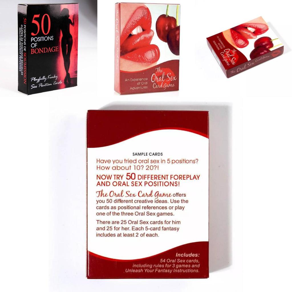 Jeu de Cartes Une Année de Sexe Édition Anglaise Idéal Pour les Couples Coquins dans la Chambre à Coucher