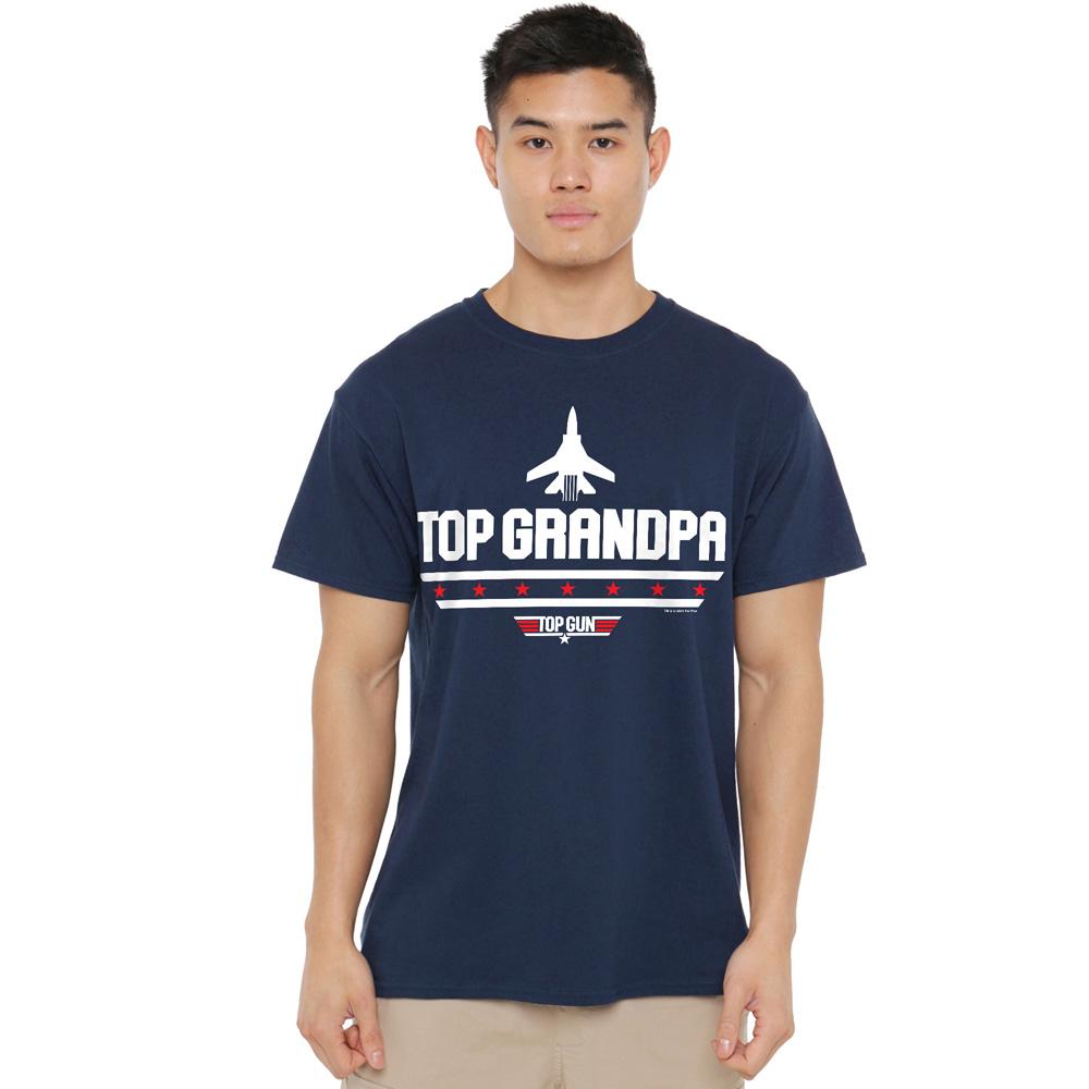 Top Gun Mens Top Grandpa Fathers Day T-Shirt