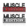 1Pc 3D Metal Muscle Edition Logo Car Front Grille Badge Side Fender Rear Trunk Emblem Sticker Decal