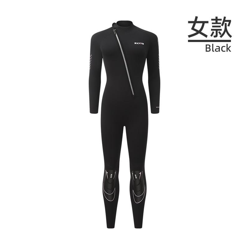 1.5mm Neoprene Wetsuit Men Women - Front Zip Full Suit Snorkeling Swimming Surfing Diving Warmth