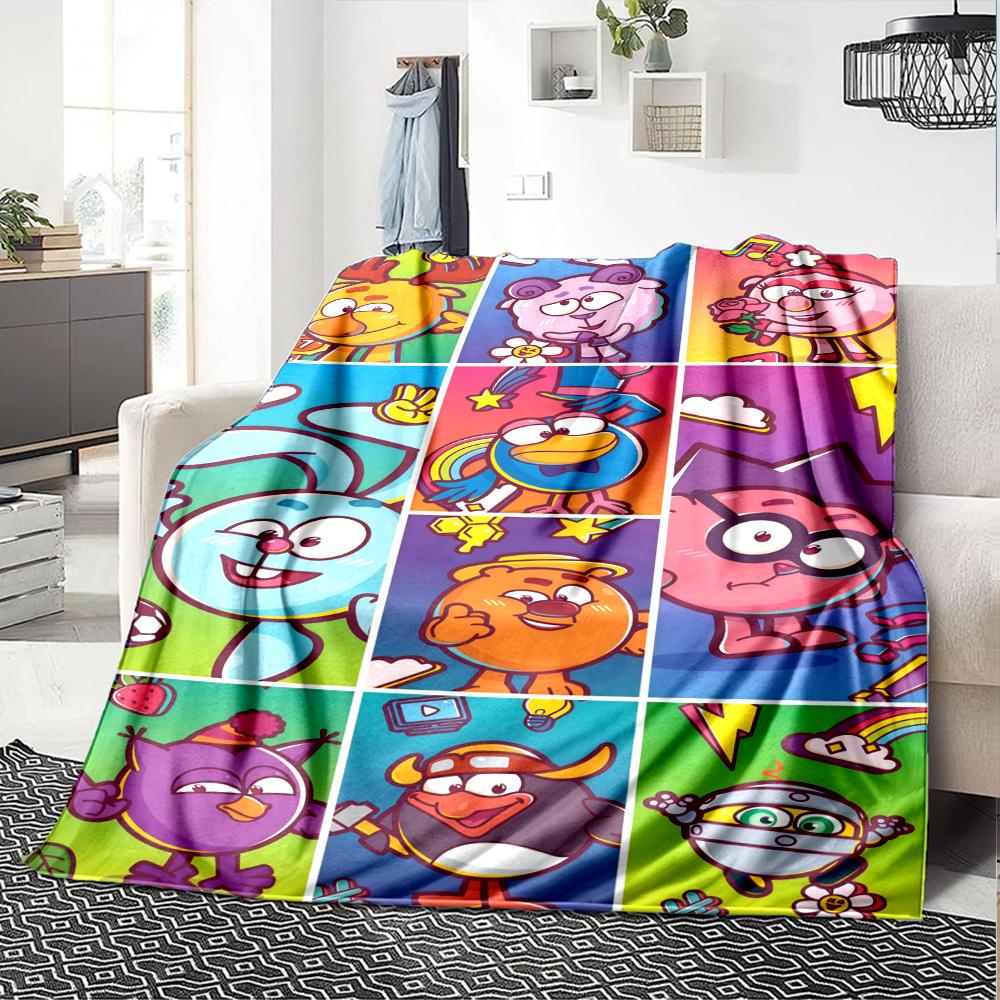 Smeshariki Blanket, High quality Comfortable for All Seasons, Home Decor, Warmth and Comfort
