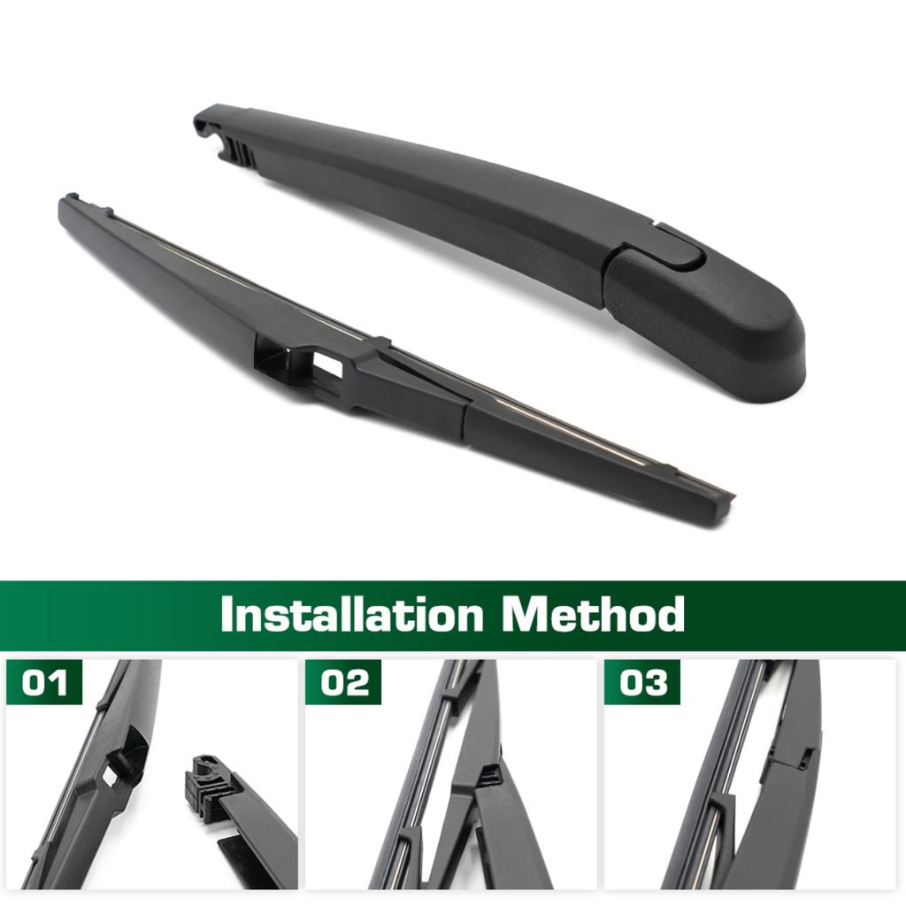Wiper 14" Rear Wiper Blade & Arm Set Kit For Mazda CX-5 CX5 KF 2017 - 2023 Windshield Windscreen Tailgate Window Brush