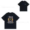 [2] American trendy brand short-sleeved t-shirt black and white collection printed short-sleeved t-shirt casual couple men and women of the same style