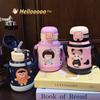 Nouvelle Tasse Thermos Xiong Xiaodou Tasse à Eau pour Enfants et Filles Tasse à Paille Haute Valeur Tasse Portable Tasse Mignonne