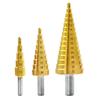 HSS Steel Step Cone Titanium Coated Metal Drill Bit Hole Cutter 4-12/20/32mm