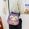 Cartoon Owl Crossbody Bag for Women Small Messenger Bag PU Leather Shoulder Bag