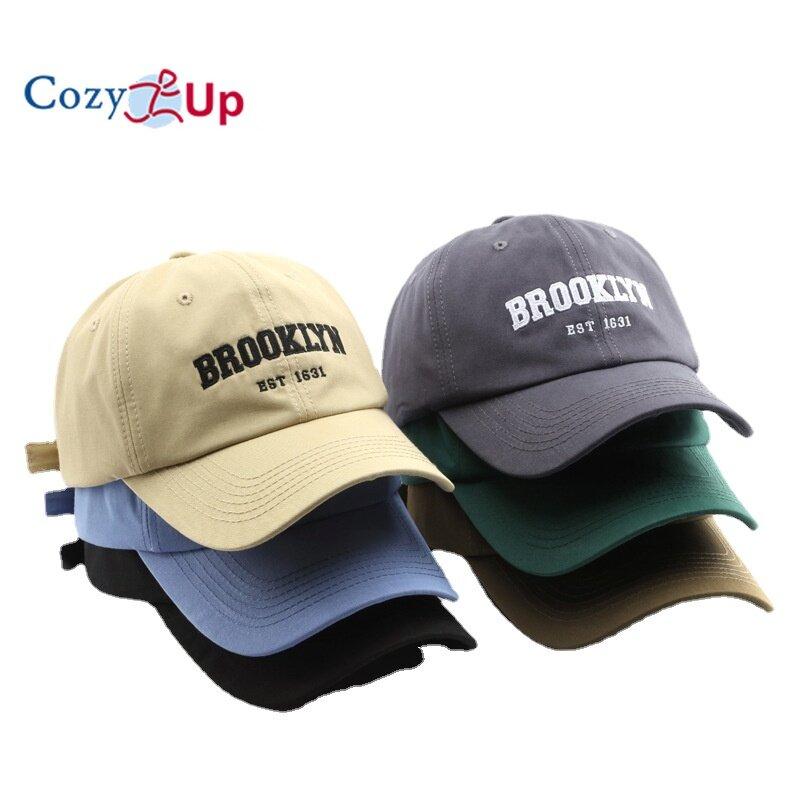 

Cozy Up Винтаж Унисекс Бейсболка Письмо Вышитый Brim Sun Hat