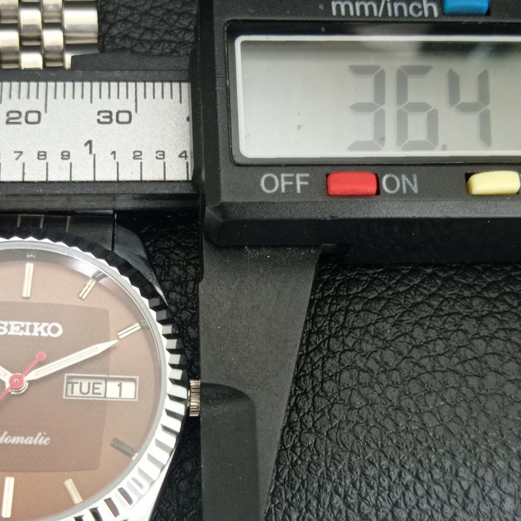 VINTAGE REFURBISHED SEIKO AUTOMATIC 6309A JAPAN MENS BROWN DIAL WATCH a443166-1