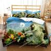 Plants Vs Bedding Sets Zombie US Europe UK Size Quilt Cartoon Bed Cover Duvet Cover Pillow Case Adult Children