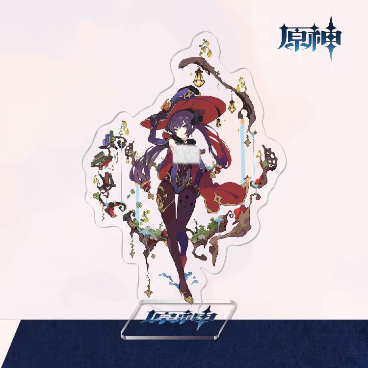 Anime Sexy Genshin Impact Figure Kaedehara Kazuha Kamisato Ayaka Xiao Hutao Acrylic Stand Model Plate Desk Decor Cosplay