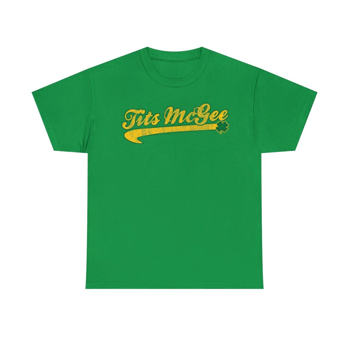Tits Mcgee St. Patrick s Day Short Sleeve T-Shirt, Sizes S-5XL 3XL