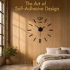 Frameless 3D Wall Clock 50cm Mirror Wall Clock Decorative Wall Clock Sticker  Office Decoration