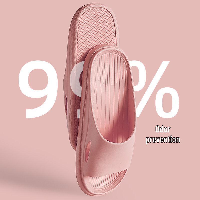 Unisex Odor-Resistant Non-Slip Slippers for Indoor Summer Use - Perfect for Guests and Couples in the Bathroom or Household.