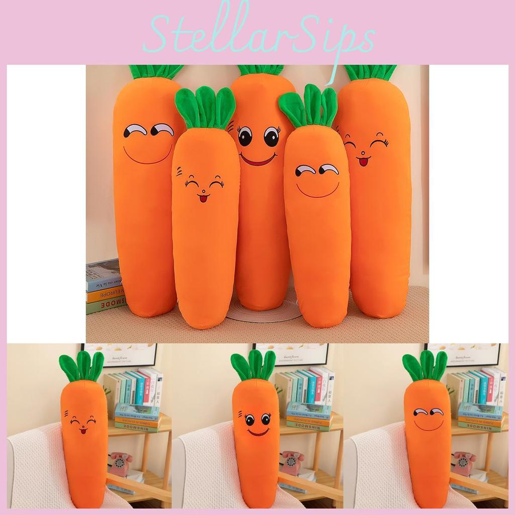 Cuscino Corpo Peluche Carota Ultra Morbido Giocattolo Morbido Abbracciabile Adorabile Cuscino da Letto