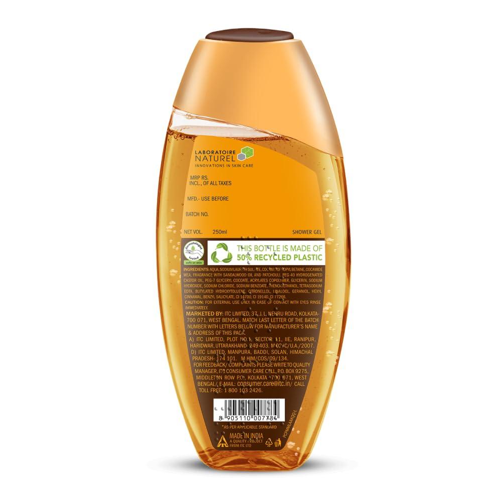 Fiama Body Wash Golden Sandalwood Oil Patchouli Shower Gel 250ml Soft Glowing Skin for Women Men