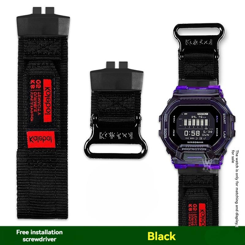GBD 200 Nylon Watch Band For Casio G-SHOCK GBD-200SM/UU/RD GBD 200-1/2/9 Modified Canvas Watch Strap Men Outdoor Sports Bracelet
