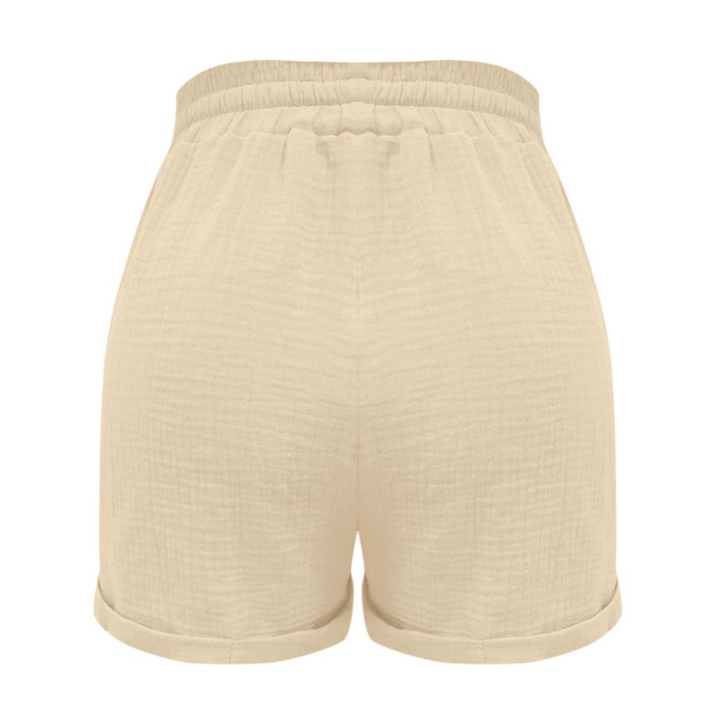 Women's Shorts Summer Casual  With Pockets Drawstring Elastic Lightweight  Outdoor