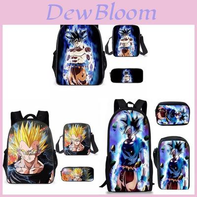 Dragon Ball Z Backpack Set With Waterproof Oxford Cloth For School Kids