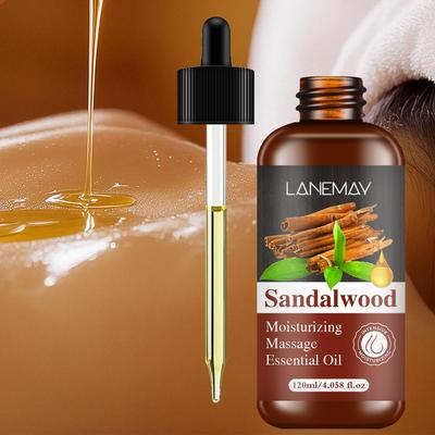 Sandalwood Essential Oil For Hair & Skin Care - Cleanses and Soothes Skin, Improve Rough & Cracked Skin, Keep Skin Soft and Breathe Fresh,120ml