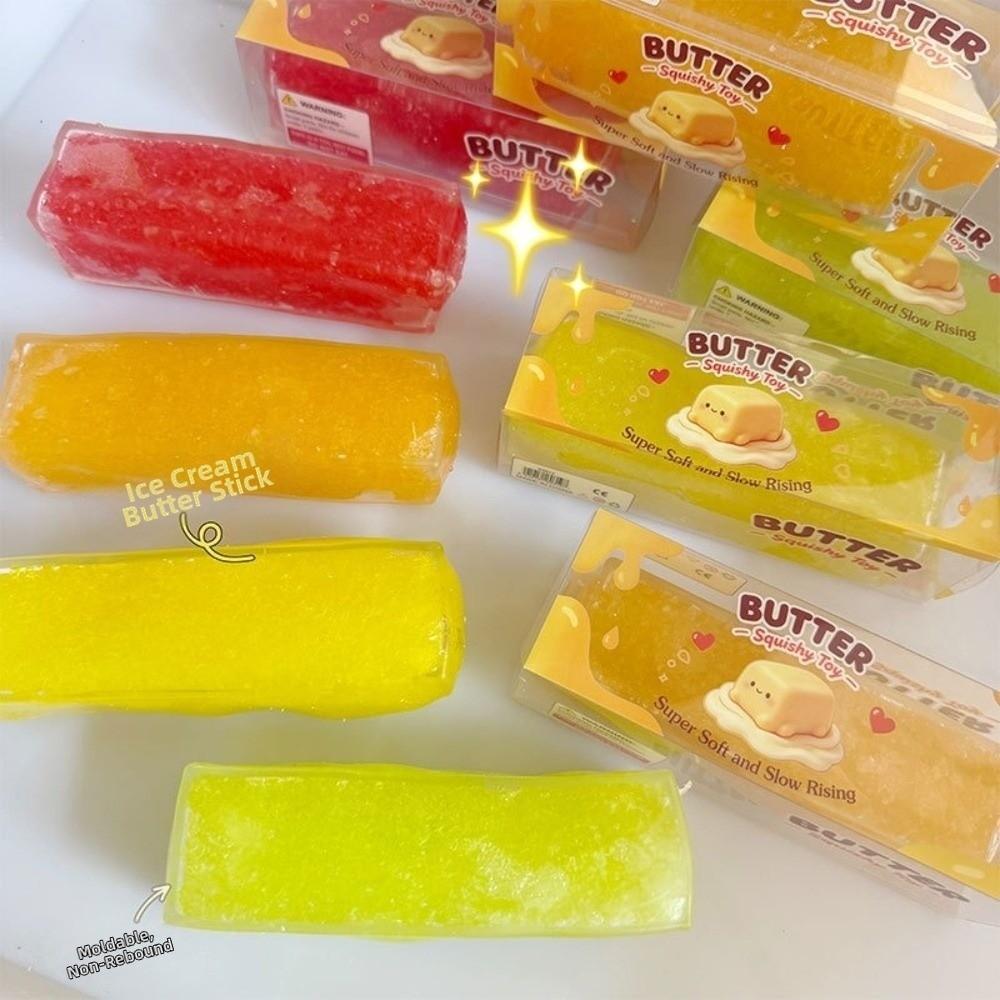 Angstlöser Butter-Stift Quetschspielzeug Slushy-Textur Sensorischer Stress-Stift Büro Schreibtischspielzeug