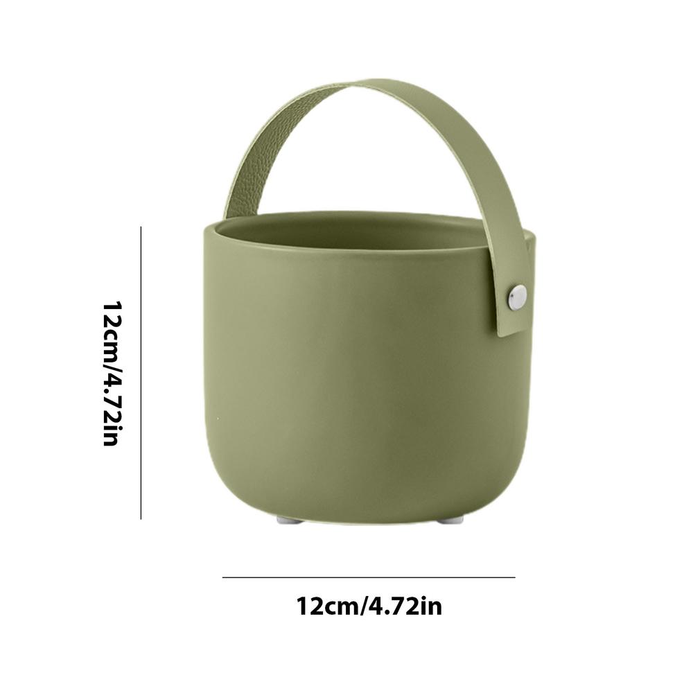 

Round Ceramic Flower Pot Ceramic Pots For Plants Fine Grinding Tabletop Bucket Decoration For Windowsills Shelves Bedrooms зелёный