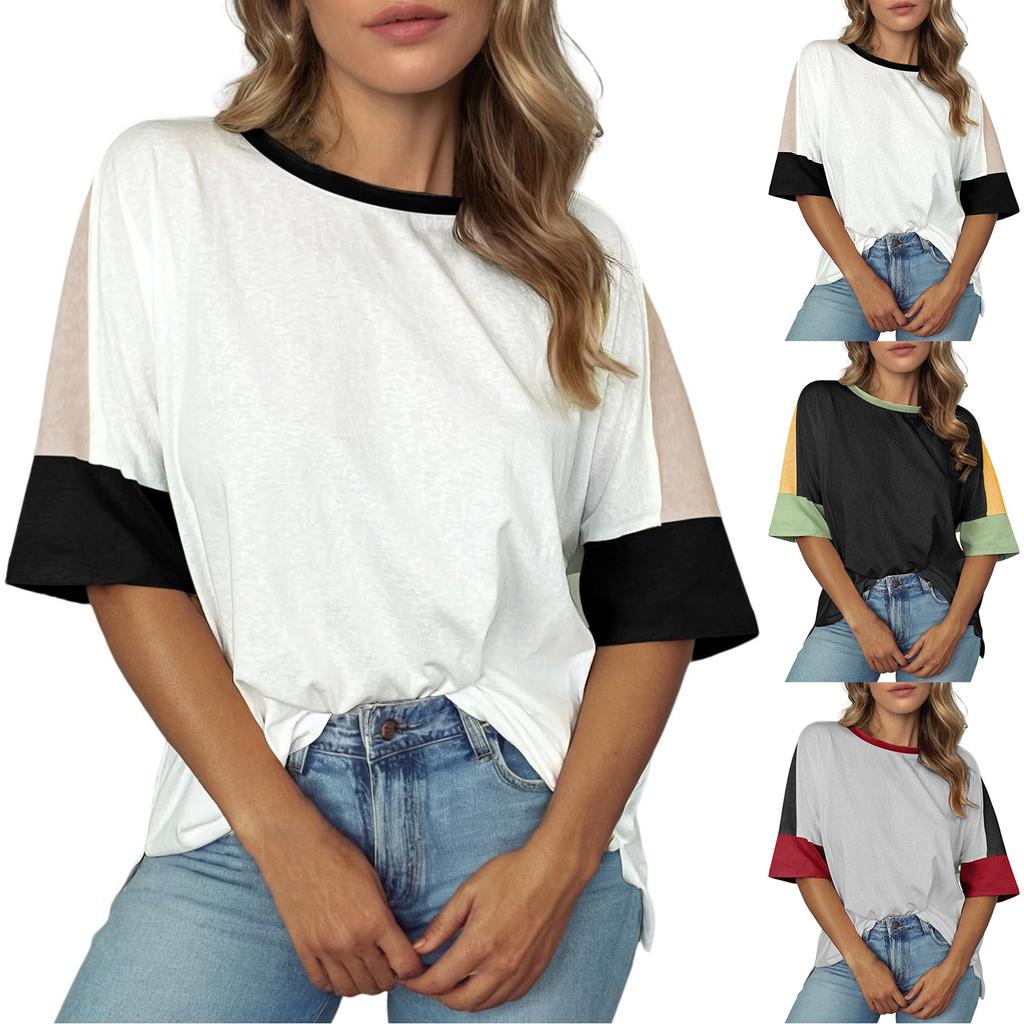 Dámské ležérní volné košile Módní topy Trička Tričko
