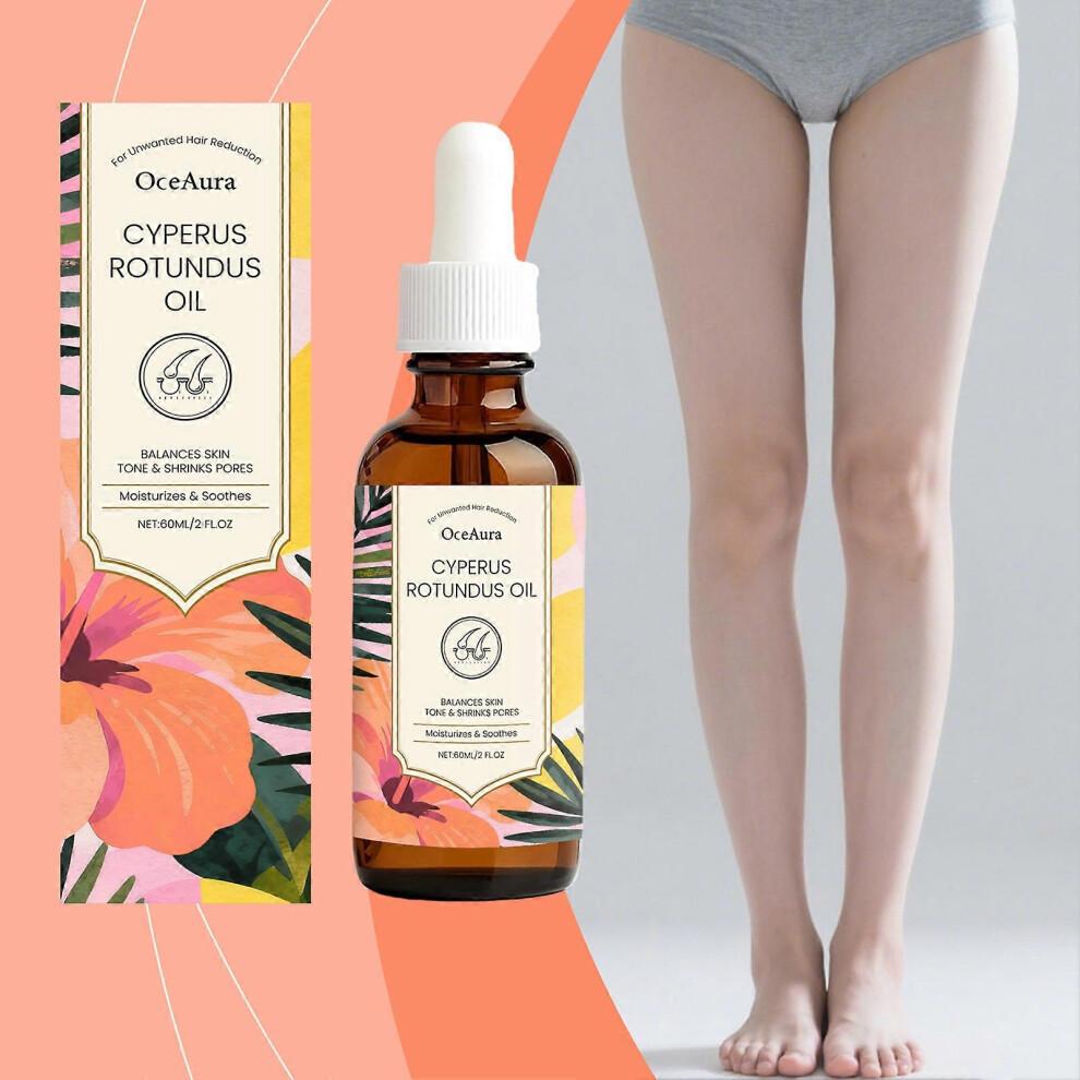 (1pc)Cyperus Rotundus Oil for Hair Growth Reduction - Natural Body Hair Slowing Oil, Fast-Acting Formula for Legs, Arms, Bikini Area