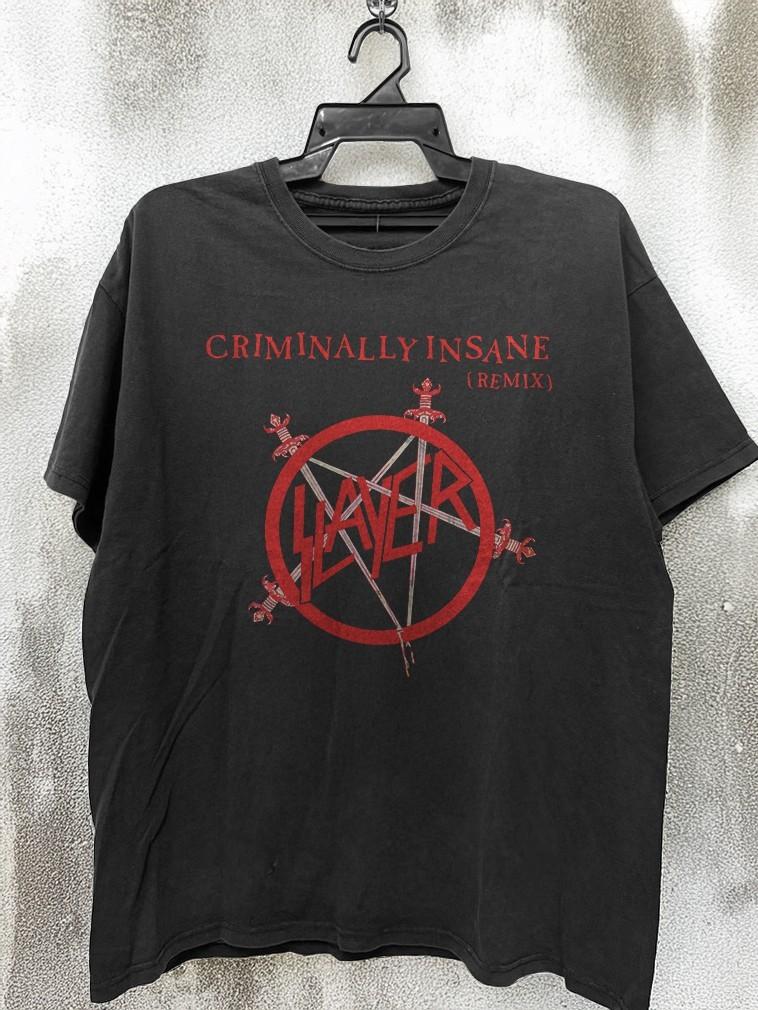 HOT! Slayer-Criminally Insane T-Shirt S-5XL XL