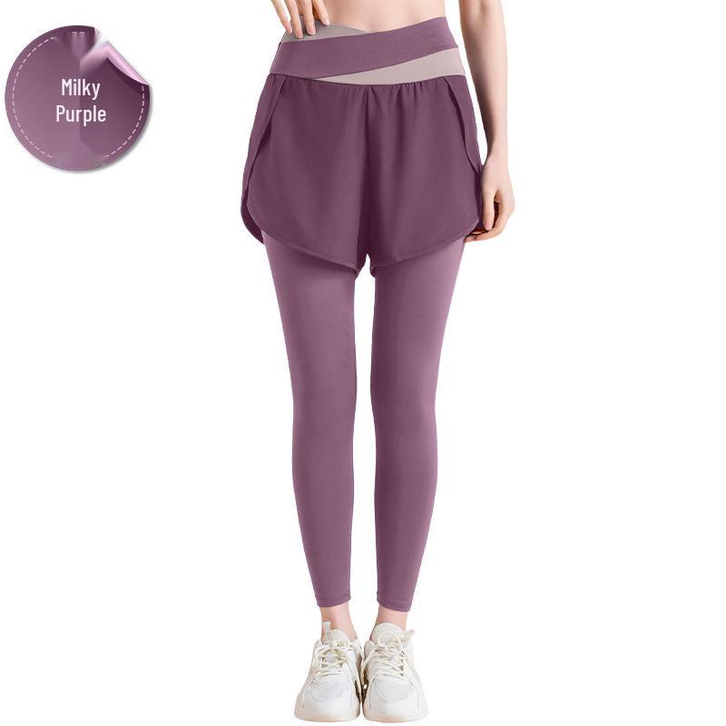 Notting Colorblock High-Waist Yoga Pants: Quick-Drying, Tummy-Control, Anti-Exposure Fitness Leggings.