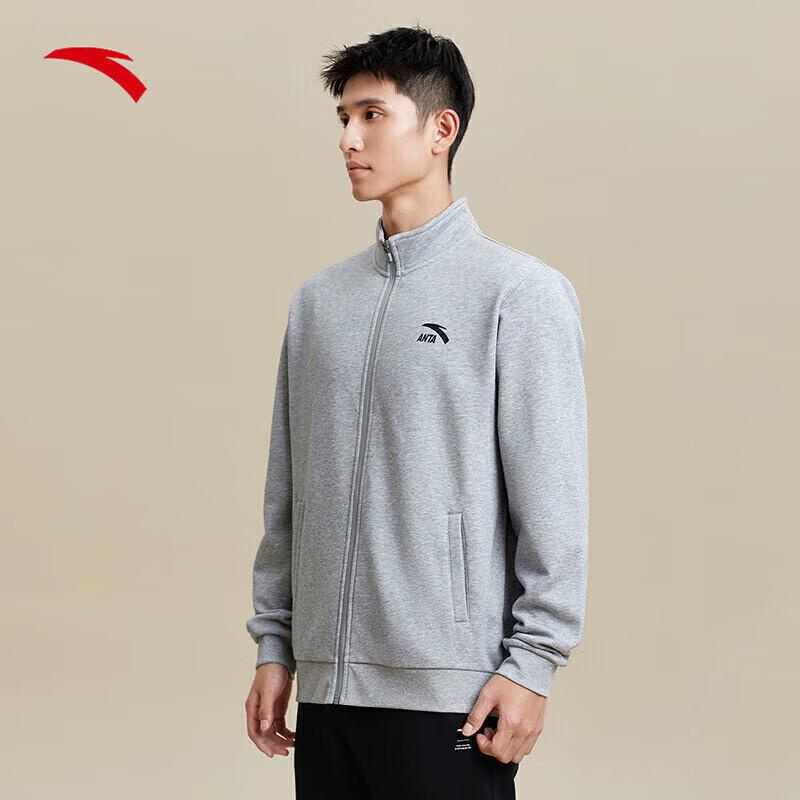 Anta Men s Fleece-Lined Stand Collar Sports Jacket 3XL