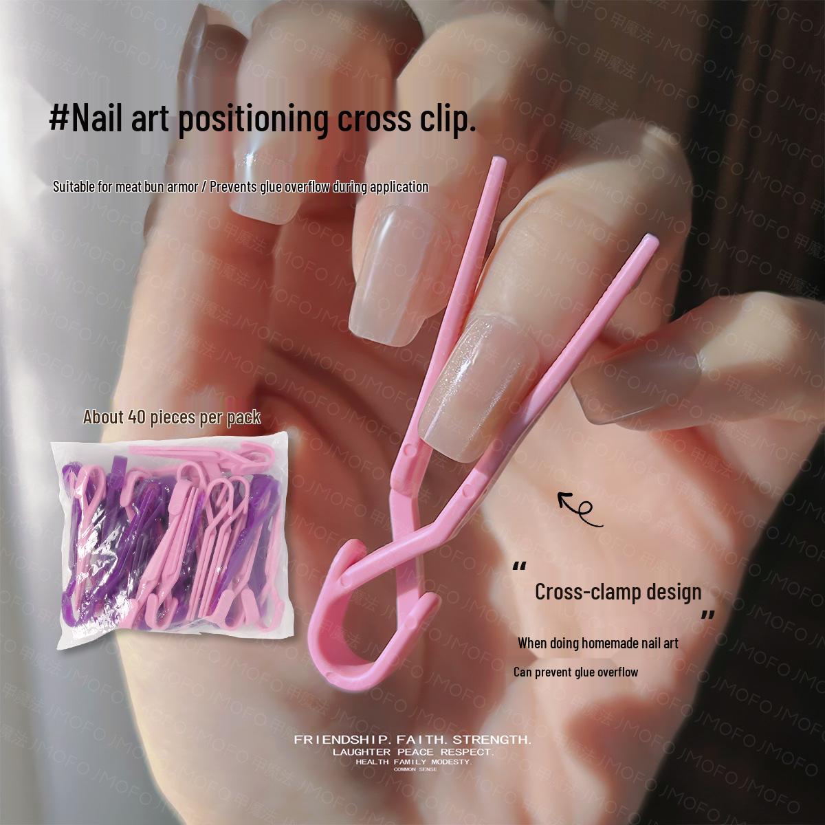 

Набір з 40 штук позиціонерів для нігтів з захистом від затікання для гель-лаку та складки нігтя