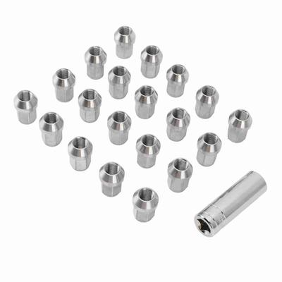 20PCS M14x1.5 Lug Nuts with Sleeve 19mm Opposite Side Stainless Steel 35mm Replacement For Mazda